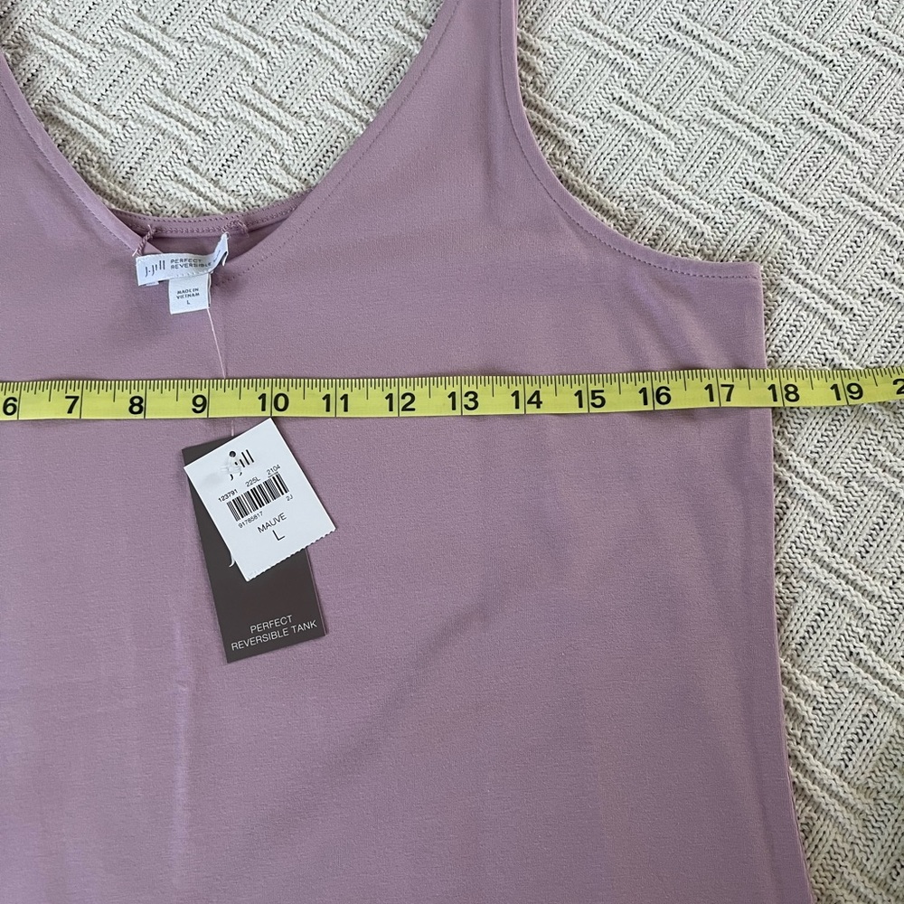 NWT J Jill reversible tank top in dark mauve size large - Picture 5 of 6